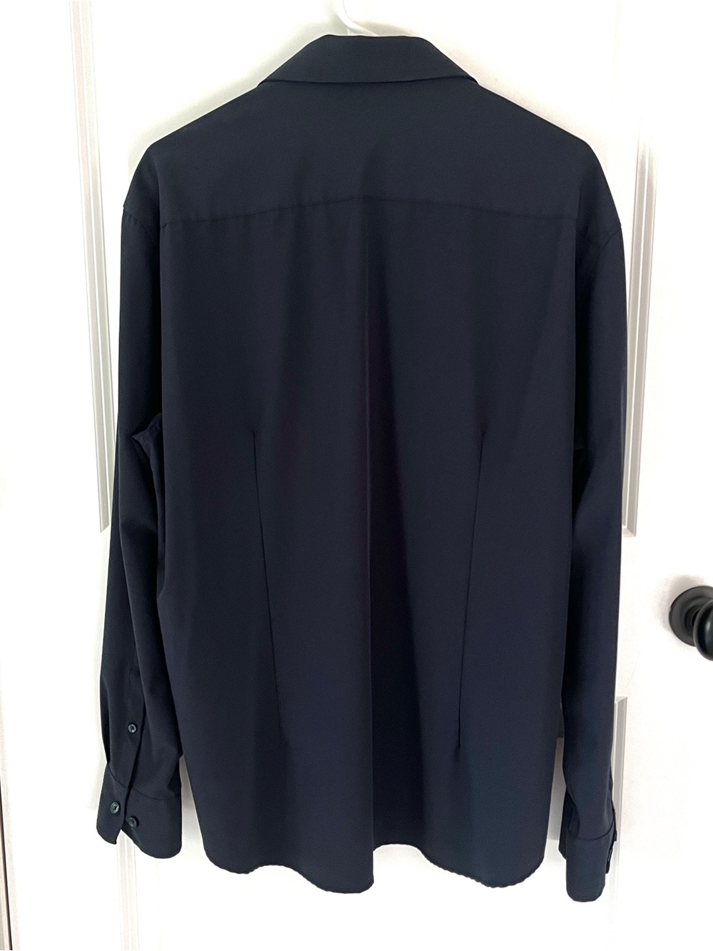 Michael Strahan Black Long Sleeve Modern Fit Stretch Dress Shirt Men’s XL - Picture 3 of 7